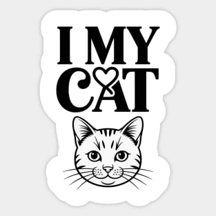 I Love My British Longhair Cat Ears Cat Breed Sticker